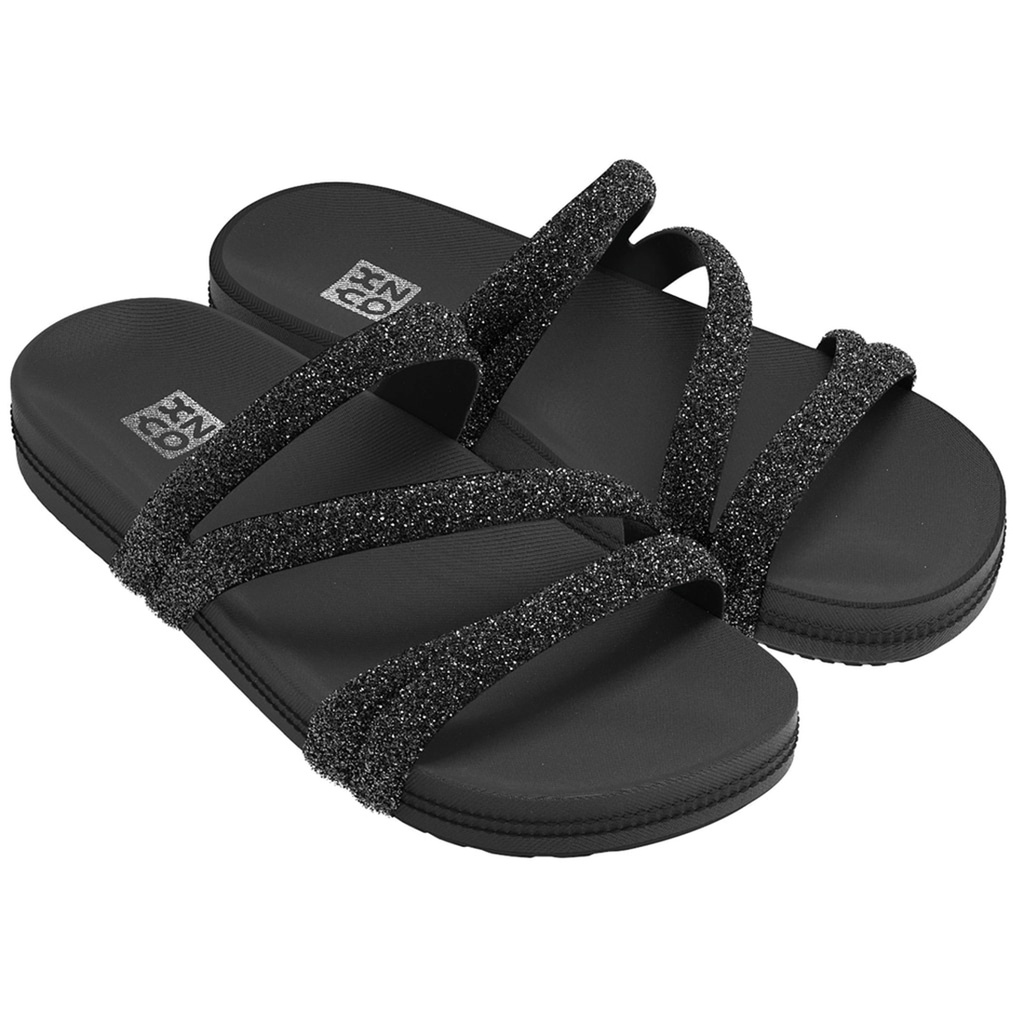 Papete Glitter Zaxy Feminina Tamanco Slide Partner Anatômico Nº 33 a 40