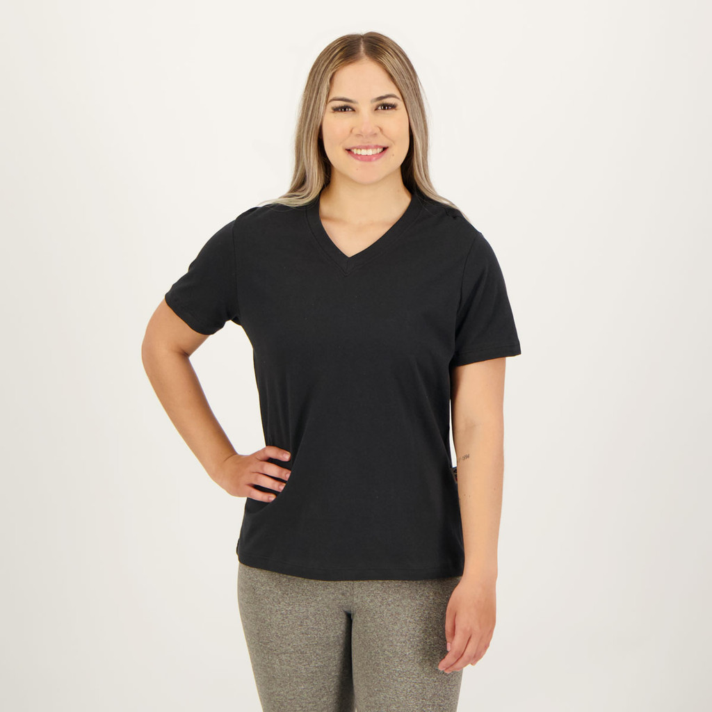 Camiseta Fila Basic Feminina Preta em Oferta na Shopee