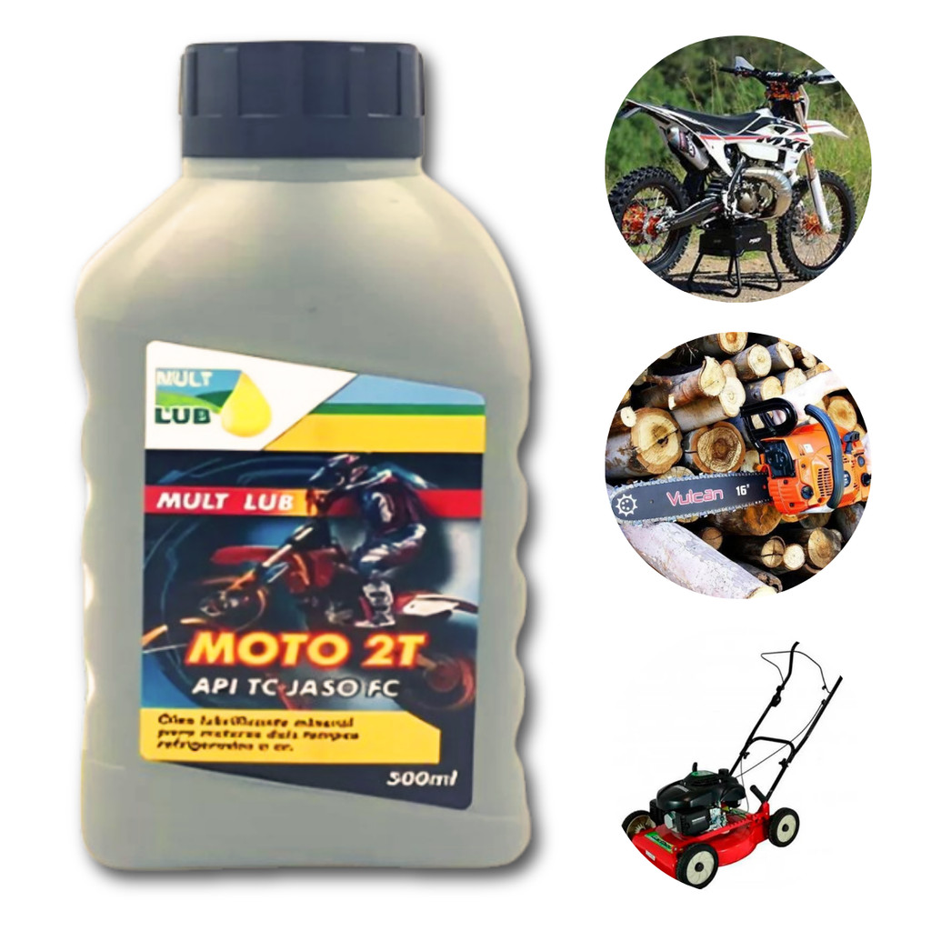 Óleo 2T Roçadeira Moto Cortador De Grama Sae 30 500ML