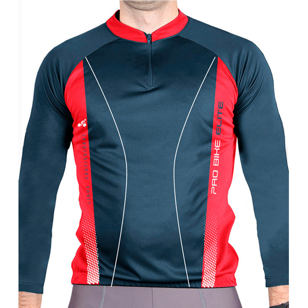 Camiseta Elite Ciclista Manga Longa Quebec - Masculina