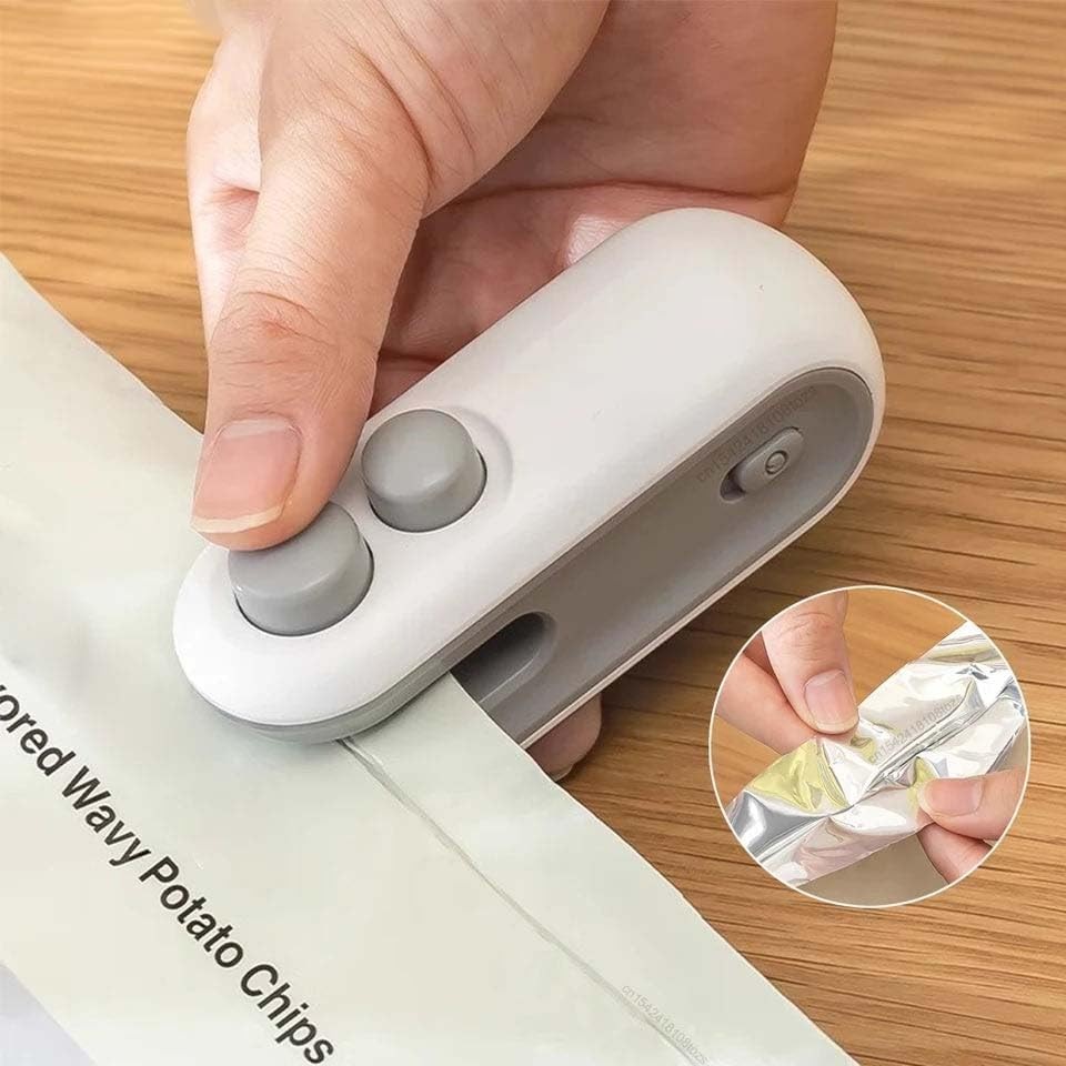 Mini maquina seladora de embalagem recarregável Qualidade Produtos Selados - LUNALU