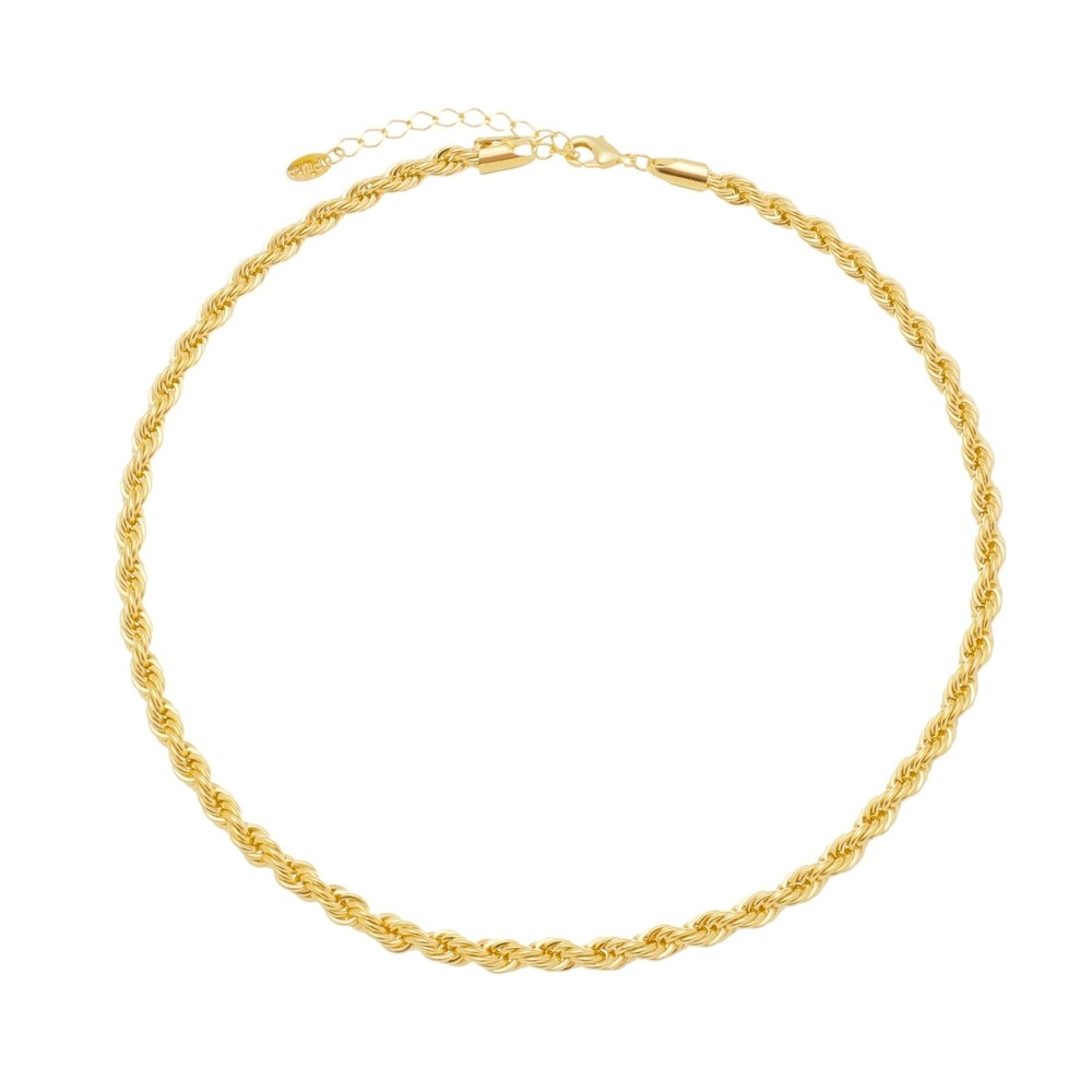 COLAR CURTO PIUKA PRISCILA CORDÃO BAIANO FOLHEADO A OURO 18K PIUKA em Oferta na Shopee