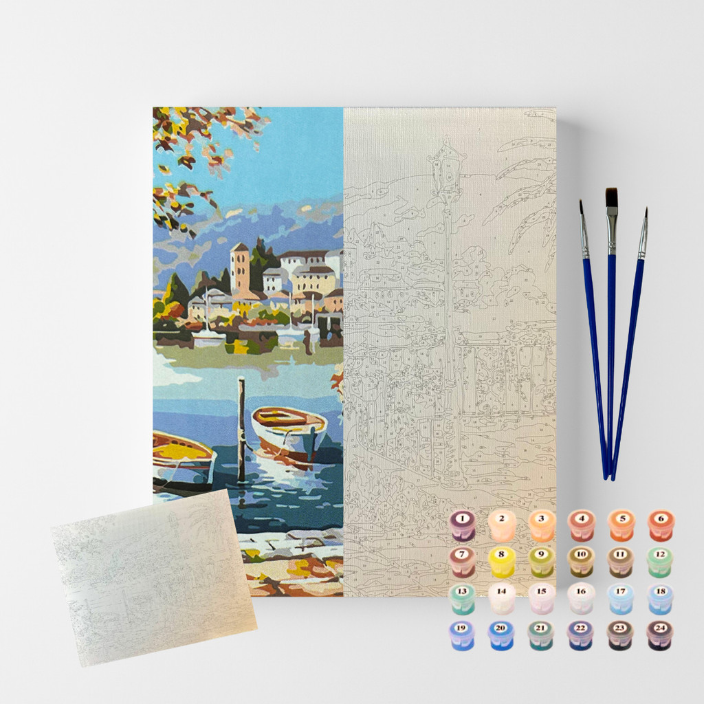 Pintura Numerada em Tela 40x50 Verao Europeu Sinoart C3040-w7246 em Oferta na Shopee