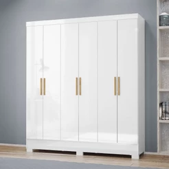 Guarda-Roupa Casal Gliese 6 Portas 2 Gavetas