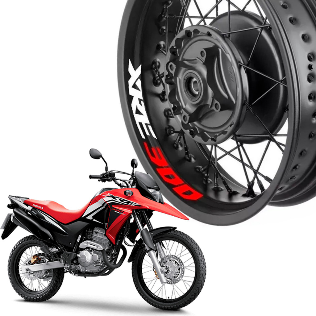 Kit 4 Adesivos Premium Interno Roda Moto Honda Xre 300 Xre300