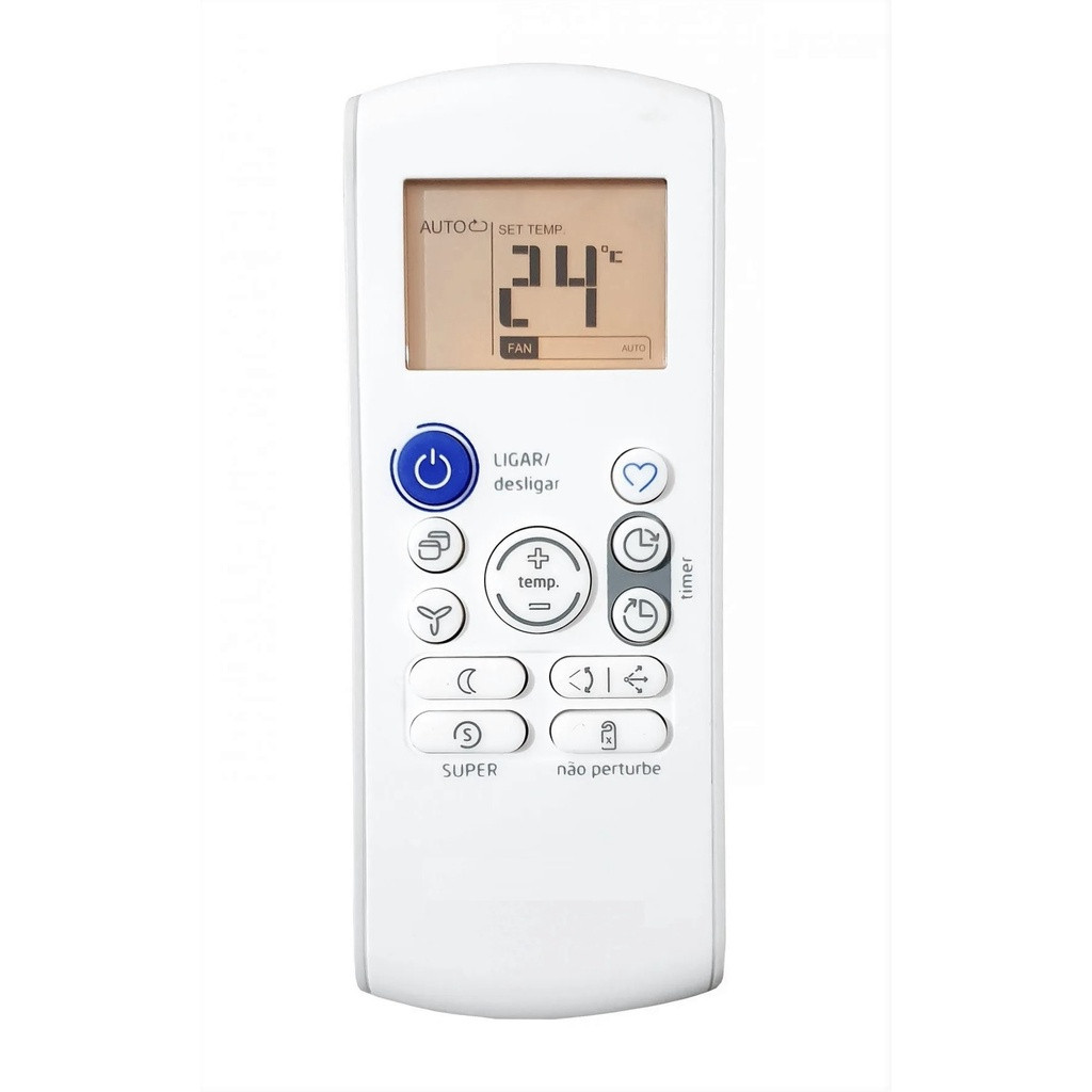 9309 Controle compatível Ar Maxiflex Comfee Springer Midea Rg57b/bge