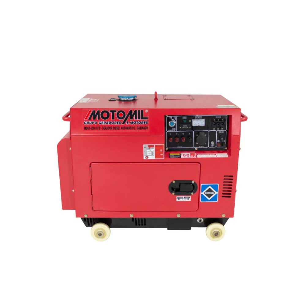 Gerador Diesel 5 KVA Monofásico 60Hz 110/220 MDG-5000ATS Motomil em Oferta na Shopee