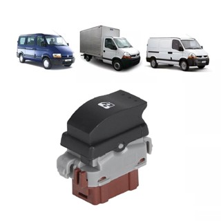 Botão do Vidro Elétrico Renault Master 2010 a 1013 -Direito Passageiro - Simples - Fundo Marrom em Oferta na Shopee
