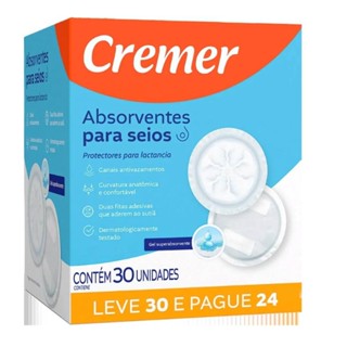 Absorvente Para Seios Cremer - 30 Unidades em Oferta na Shopee