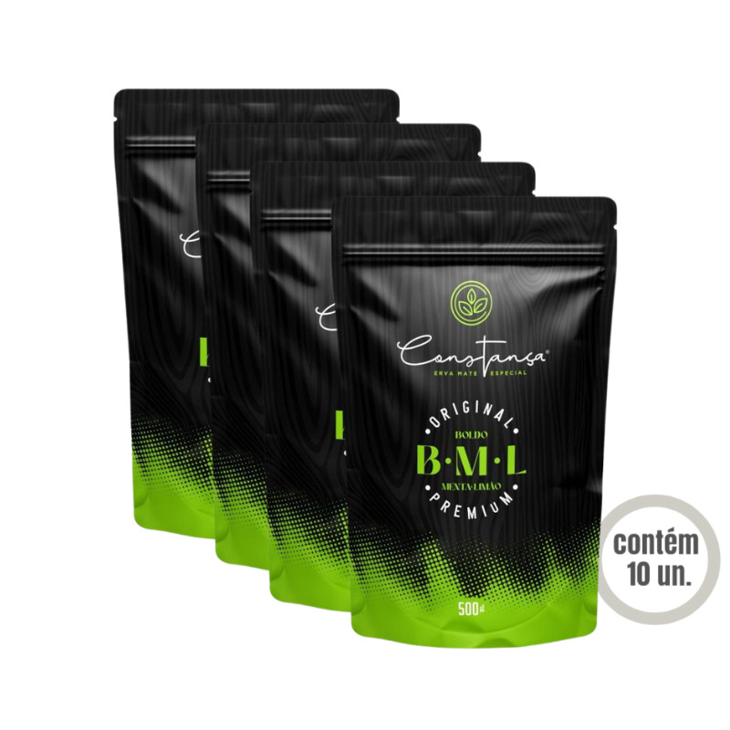 Erva Mate para Tereré Constança - Boldo, Menta e Limão (Fardo c/ 10 UN)
