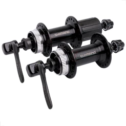 PAR CUBO SHIMANO QC300 36 FUROS P/ CENTER LOCK C/BLOCAGEM - 8V / 9V / 10V COMPATÍVEL COM 11V (MTB) - ESFERAS