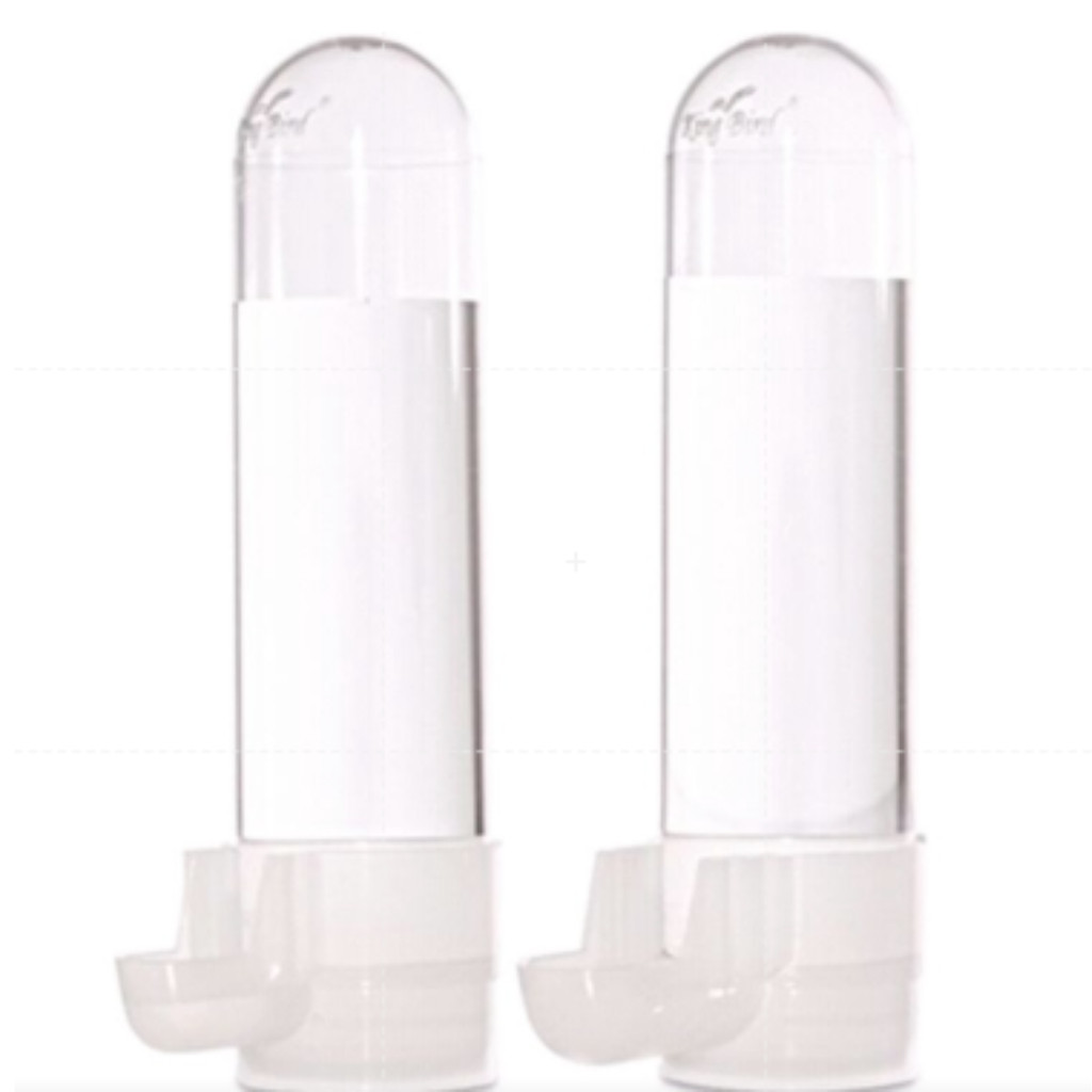 Kit Bebedouro Com 12 Un Para Pássaros Malha Fina 75ml Ideal Para Canário Bigodinho Curió Coleiro e Otros Pássaros Crista
