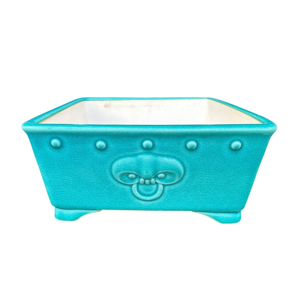 Vaso Quadrado chines para bonsai 20,5x9,2 WZZC41A vasos yixing importado para plantas suculentas