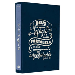 Bíblia Sagrada Lettering | NVI | Capa Brochura Azul