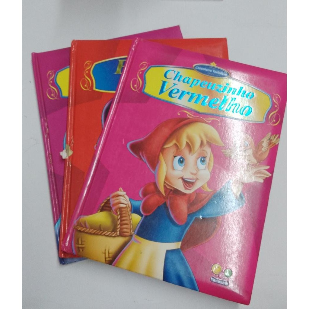 Kit 3 Livros Chapeuzinho vermelho O Patinho Feio Branca de neve Clássicos Todolivro