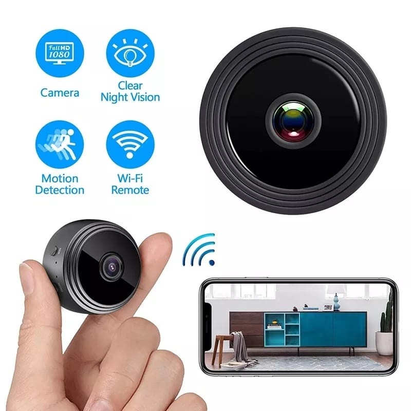 Câmera De Monitoramento Noturno Monitor De Rede Em Casa Infravermelho Night Vision A9  FsHD 1080P Wi-Fi Sem Fio