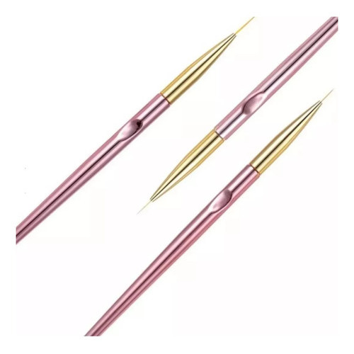 Kit Pinceis Fino P/decoração De Unha Pincel Ponta Ultrafino
