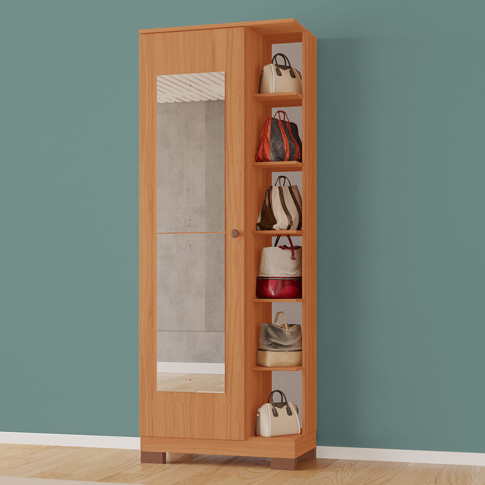 Sapateira Laila Tuboarte 100% MDF 2 Espelhos e 5 Prateleiras em Oferta na Shopee