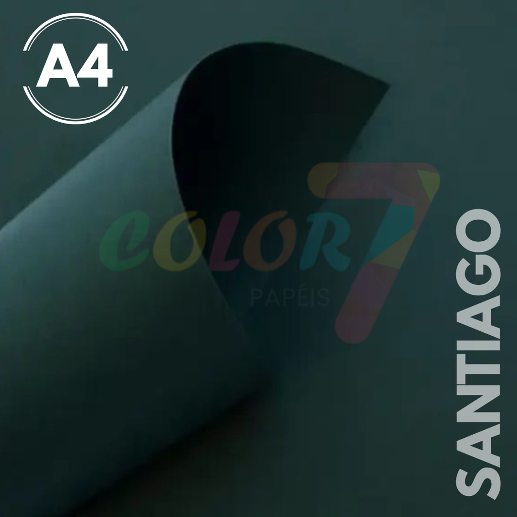 Papel Colorplus 180g A4 Santiago (Verde Musgo) em Oferta na Shopee