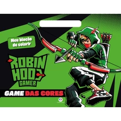 Livro Blocão de colorir Robin Hood Gamer - Game das cores