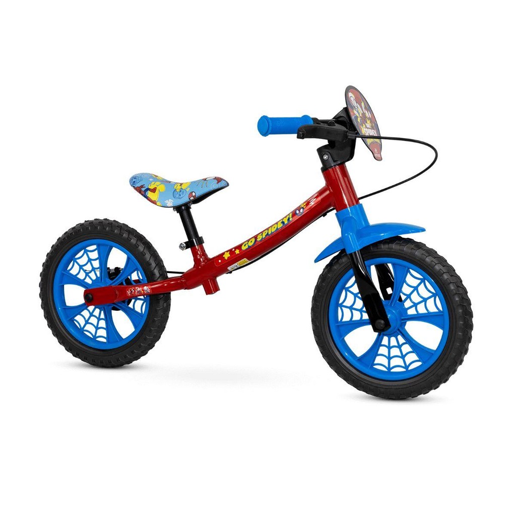Bicicleta Equilíbrio Balance Sem Pedal Aro 12 Spider Man Nathor em Oferta na Shopee
