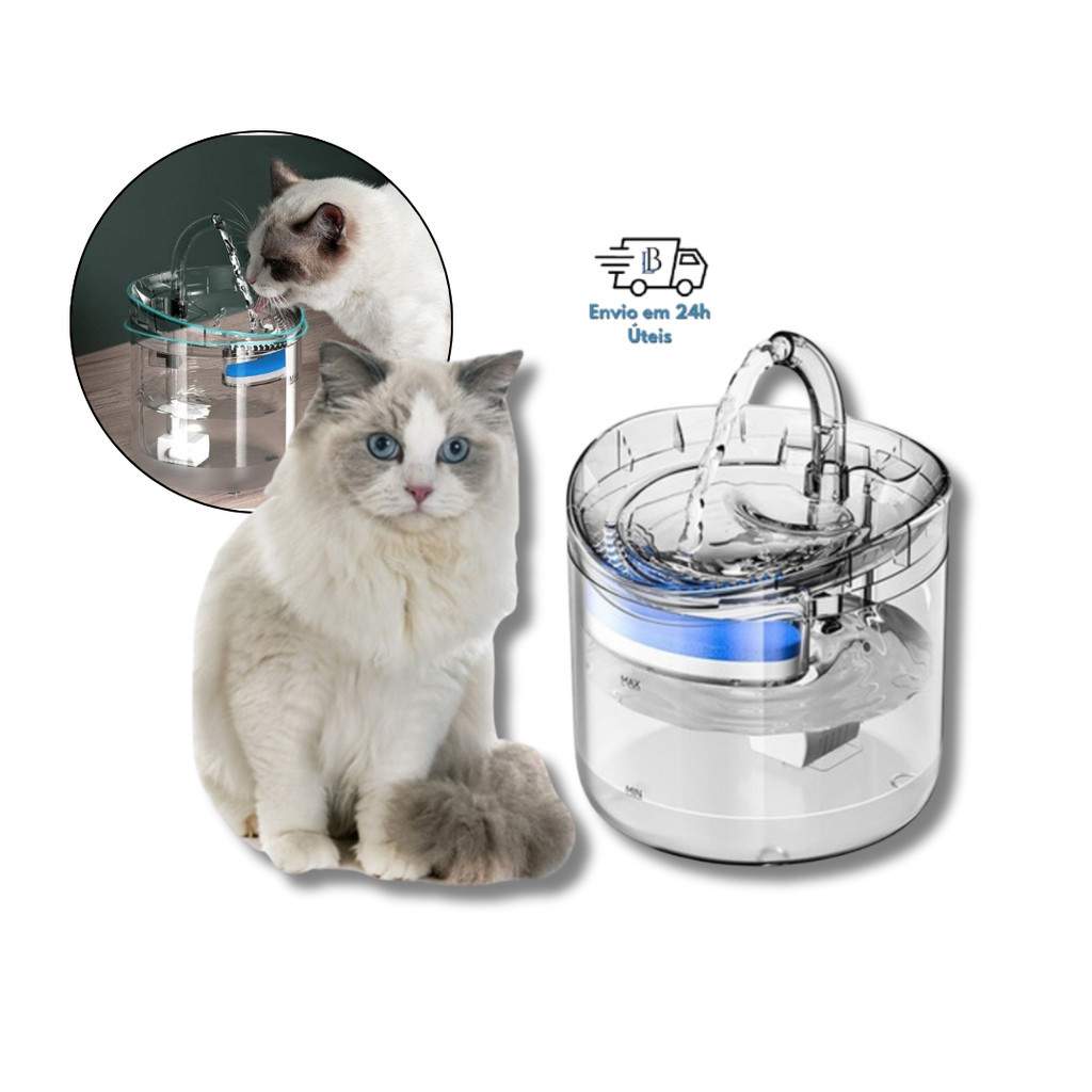 Fonte Bebedouro Automático 2 Litros - Torneira Inteligente para Cães e Gatos JH em Oferta na Shopee