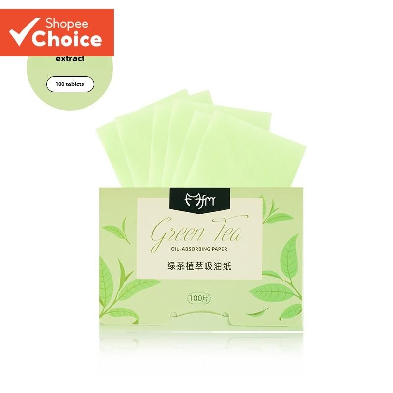 Folhas Absorventes De Óleo De 100 Peças Para Rosto | Papel Absorvente Portátil Controle De Brilho E Matificante