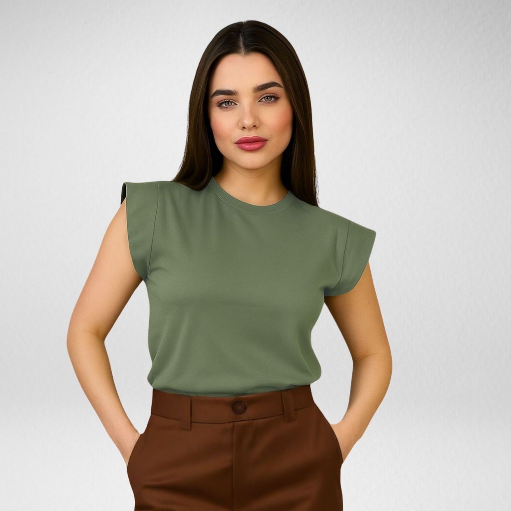 T-shirt Feminina Muscle Tee Gola Redonda 100% Algodão Roupas Femininas em Oferta na Shopee