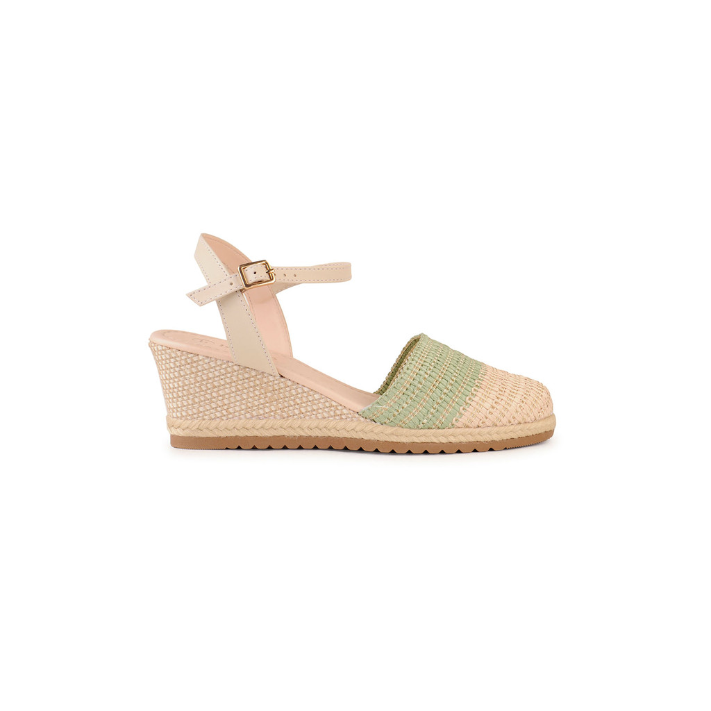Sandália Espadrille Bebecê Salto Médio Natural - Women Shoes