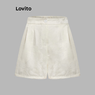 (Trendy) Lovito Shorts Elegantes Shorts Básicos Lisos Para Mulheres LNE20142 (Multicolorido) em Oferta na Shopee