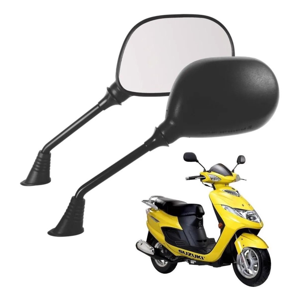 RETROVISOR BURGMAN 125 MOD ORIGINAL PRETO (SLYCK) O PAR 2005 até 2010 em Oferta na Shopee