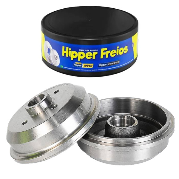 Par Tambor de Freio Traseiro PRISMA 2006  a 2012 Hipper Freios em Oferta na Shopee