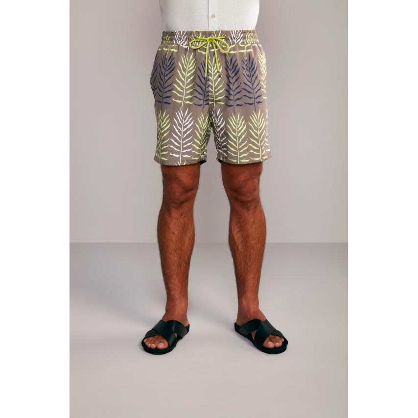Shorts Praia Estampado - Khaki - Men Clothes