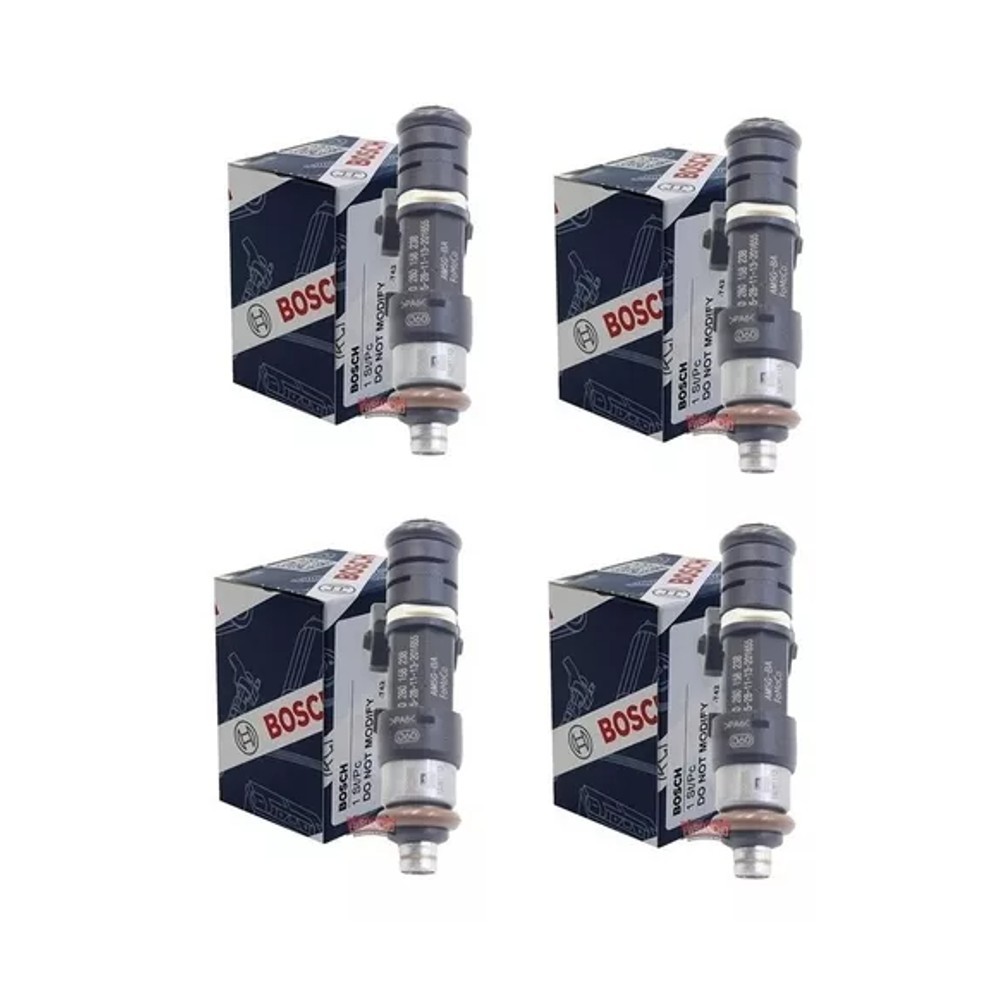 Kit 4x Bico Injetor New Fiesta Focus Sigma 0280158238