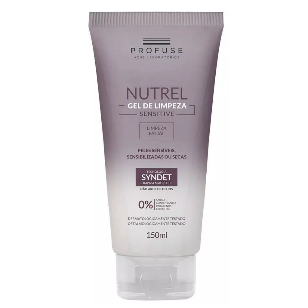 Gel De Limpeza Facial Nutrel 150ml Pele Sensíveis e Secas