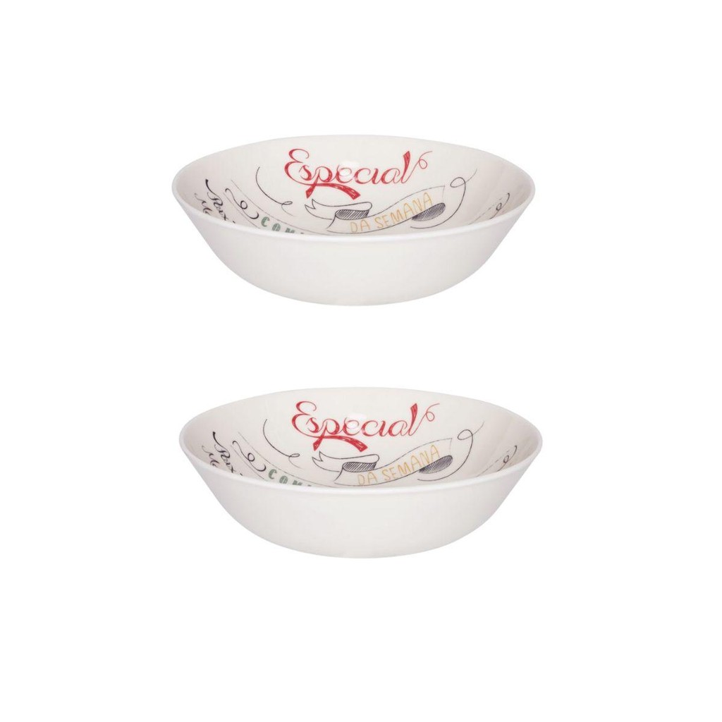 Jogo de 2 Tigelas para Servir 26 cm Oxford Massa