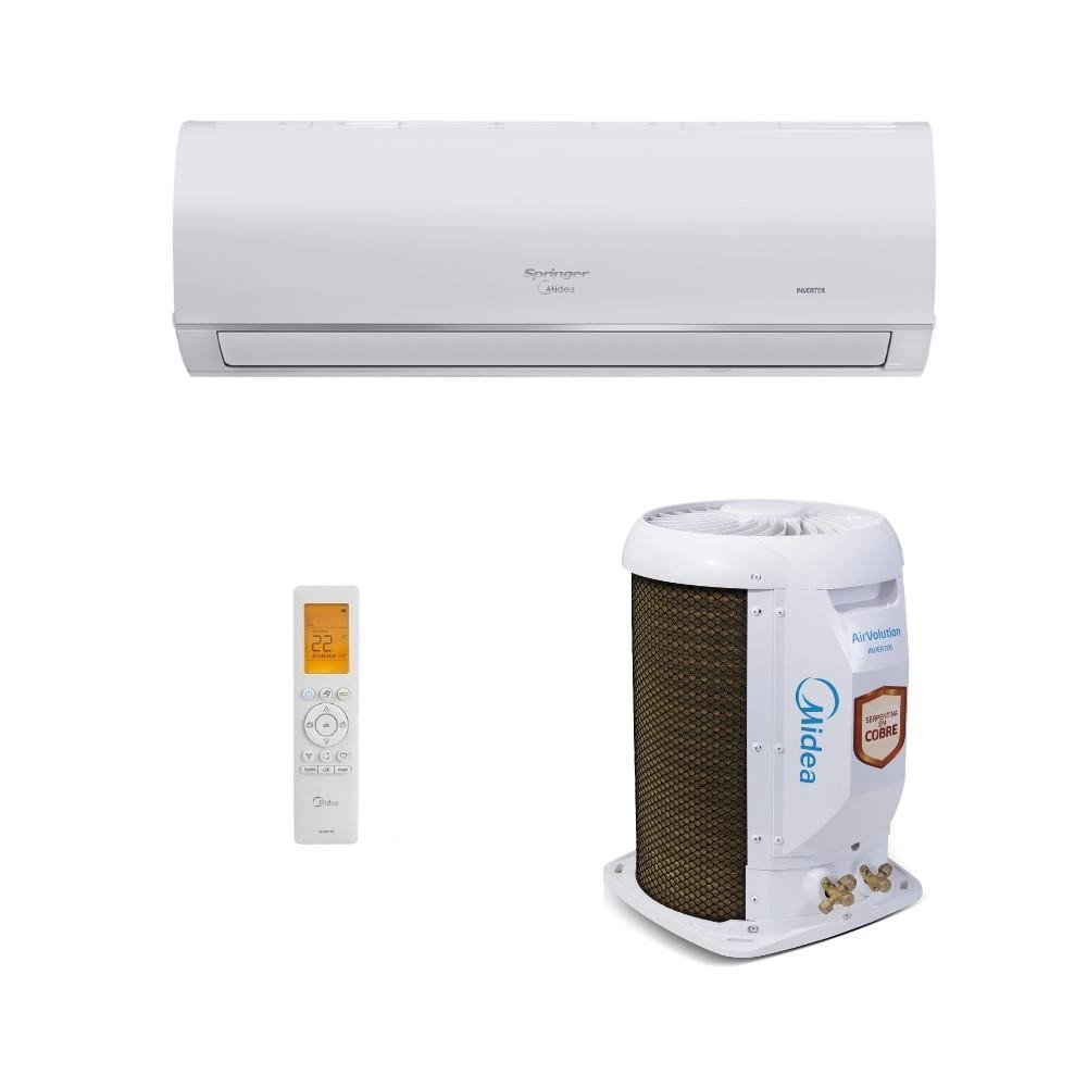 AR CONDICIONADO 22.000 BTUS SPLIT HW INVERTER SPRINGER MIDEA AIRVOLUTION CONNECT FRIO R-32 42AFVCI22S5/38TVCI22S5 - 220V em Oferta na Shopee