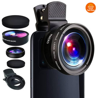 Lente universal para celular profissional Super grande angular + macro dois em um lente para celular em Oferta na Shopee