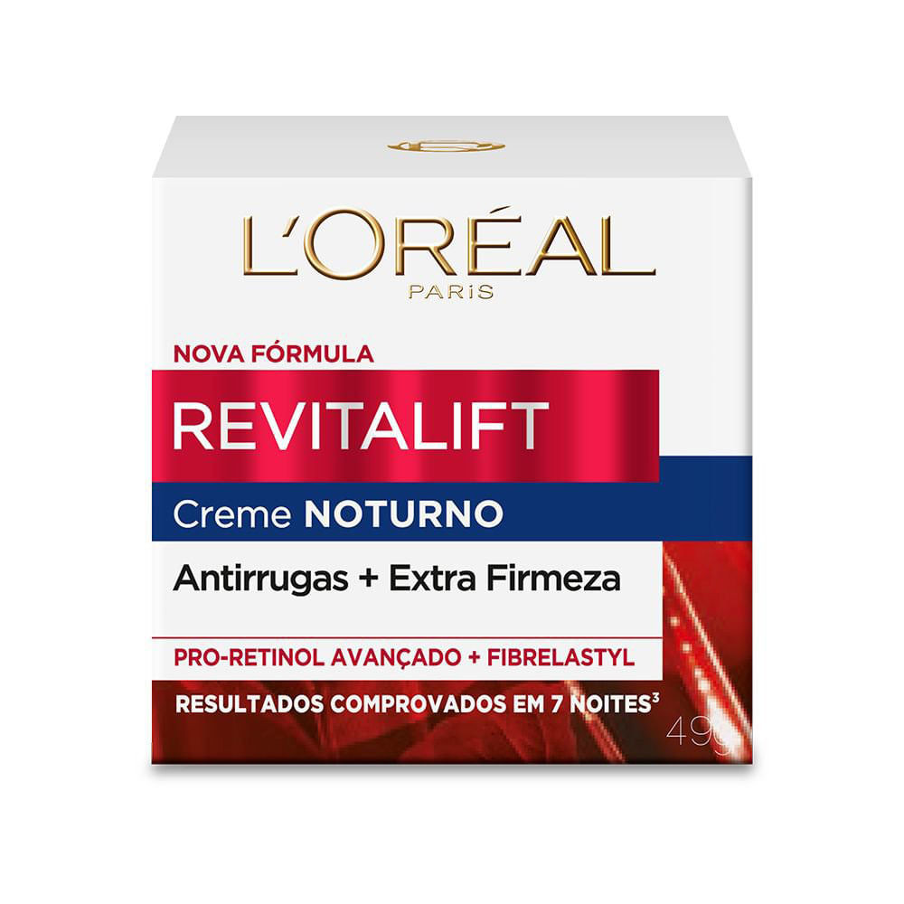 Creme Hidratante Facial Anti-idade L'Oréal Paris Revitalift Pro-Retinol Noturno 49g - Beauty
