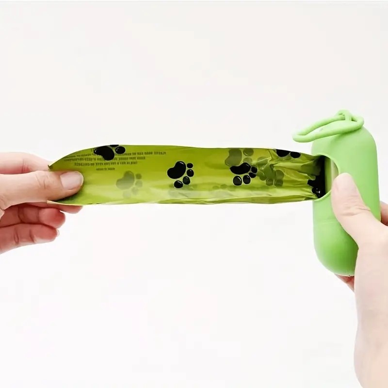 Kit Rolos Sacos De Lixo Para Cães  Saco Biodegradável Animais De Estimação , Cocô De Cachorro Com Dispenser