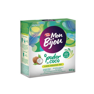 Mon Bijou Lava Roupas em Pó Coco 500g em Oferta na Shopee
