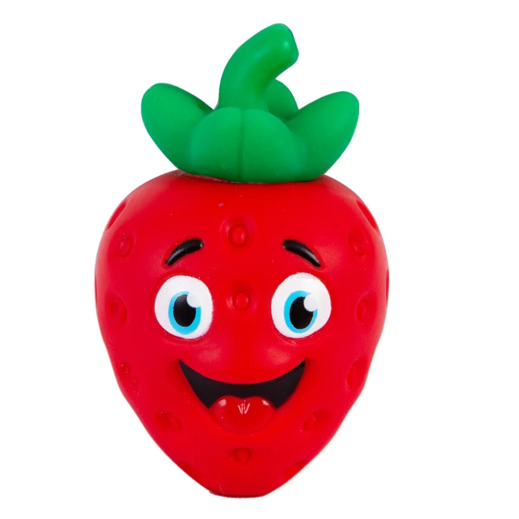 Chocalho E Mordedor Para Bebê Vila Toy Formato Morango em Oferta na Shopee