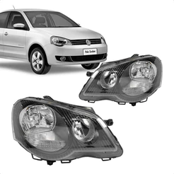 Farol Polo 2007 2008 2009 2010 2011 12 13 14 Mascara Negra