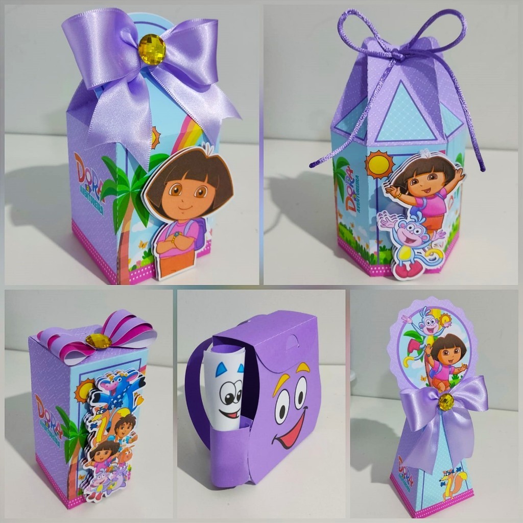 Kit Festa | Aniversário 15 mochilas - DORA AVENTUREIRA - PERSONALIZADO