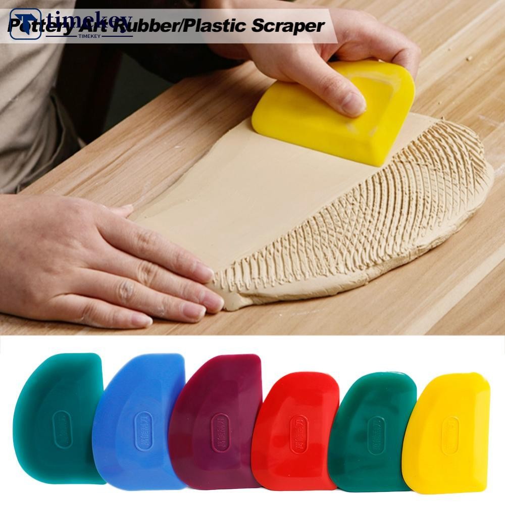 TIMEKEY Cerâmica Raspador De Borracha Cortador DIY Escultura Ploymer Argila Aparar Moldar Ferramentas J2M3