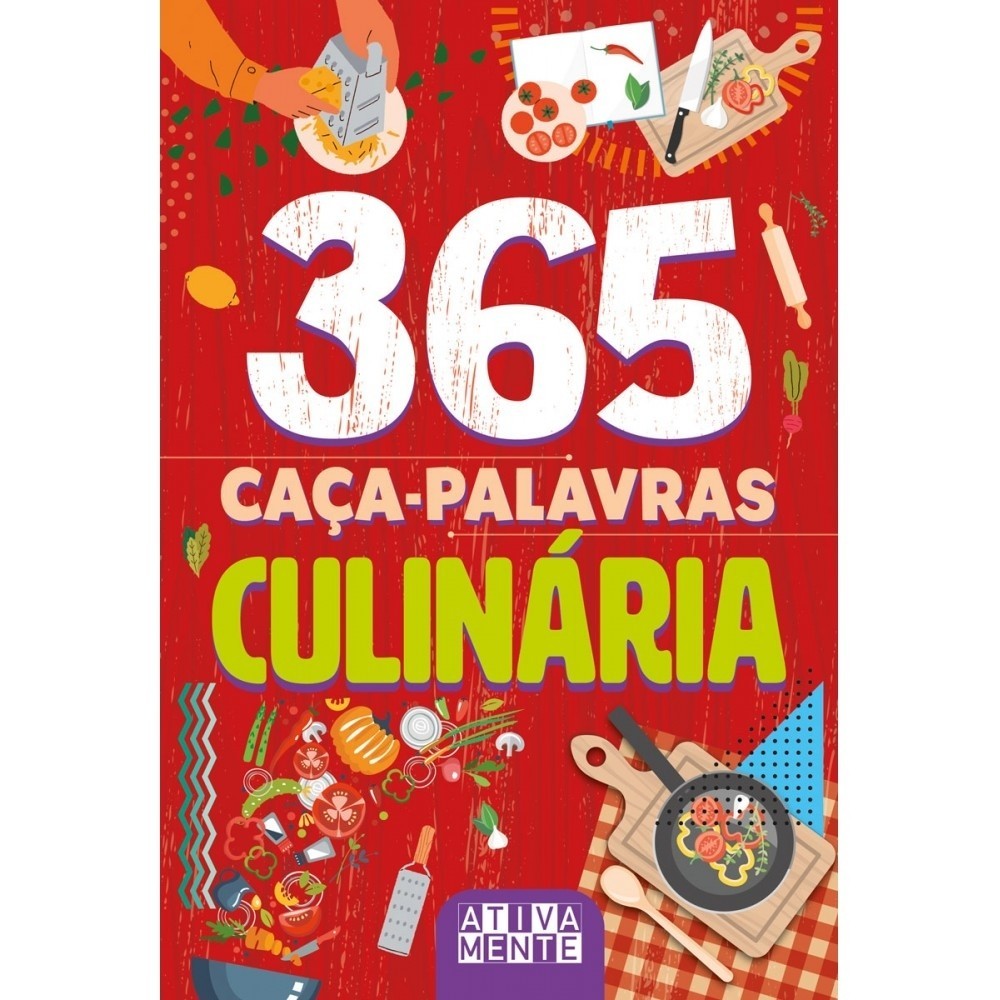 Livro 365 caça-palavras - Culinária em Oferta na Shopee