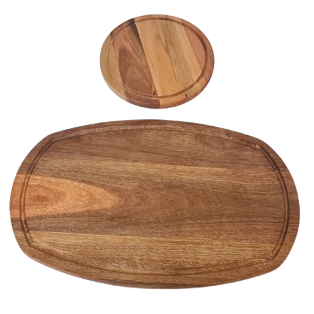 Kit Tábua oval canaleta Tábua redonda canaleta  madeira pau
