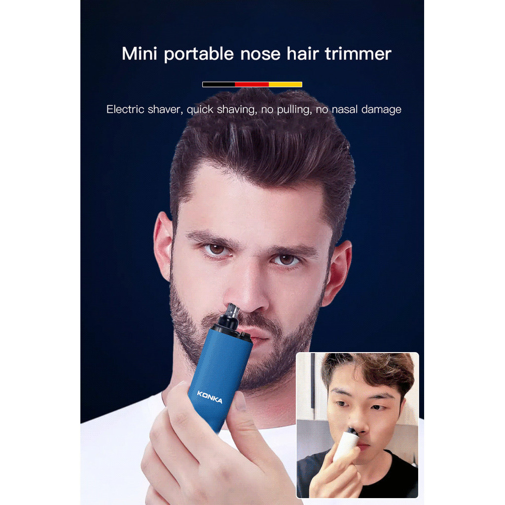 Homens Tesoura de barbear portátil Cuidados de substituição de lâminas de barbear Tesoura elétrica recarregável Clipper de cabelo