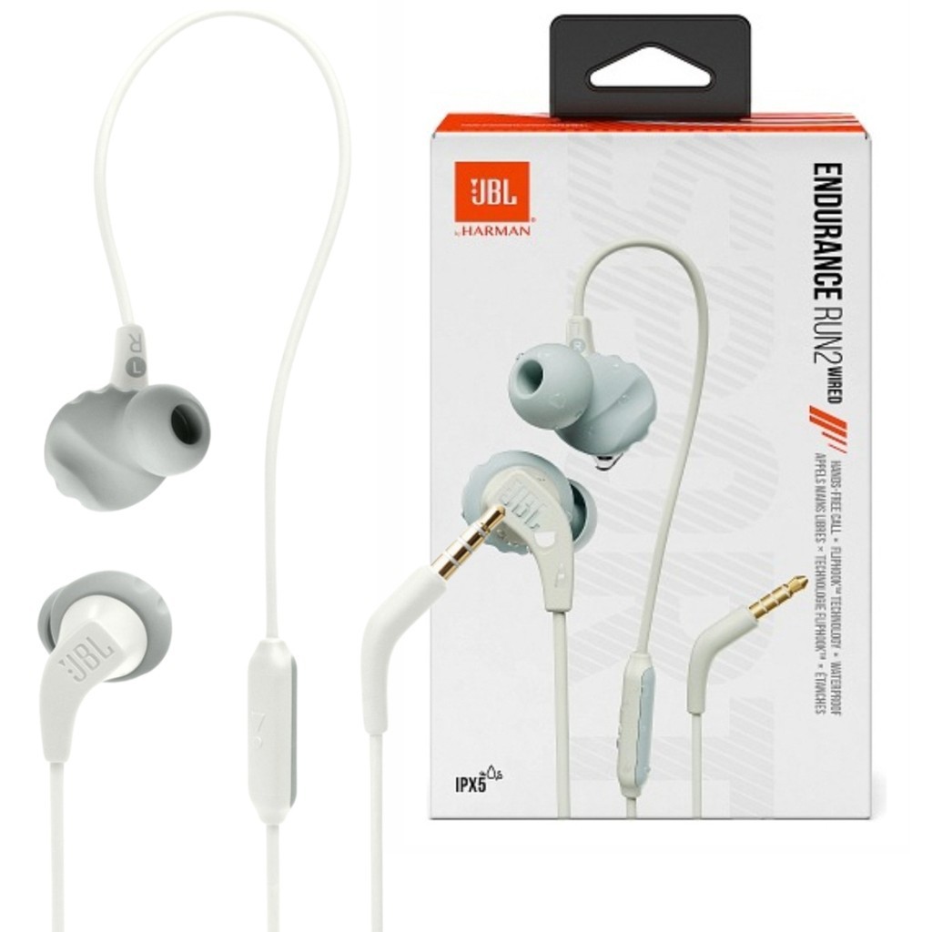 Fone De Ouvido Esportivo JBL Endurance Run 2 Branco - JBLENDURRUN2WHT - Audio