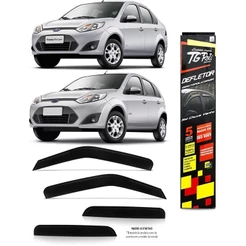 Calha Chuva Defletor TG Poli Fiesta Hatch Sedan 2002 a 2011 Rocam 2012 a 2014 - 4 Portas